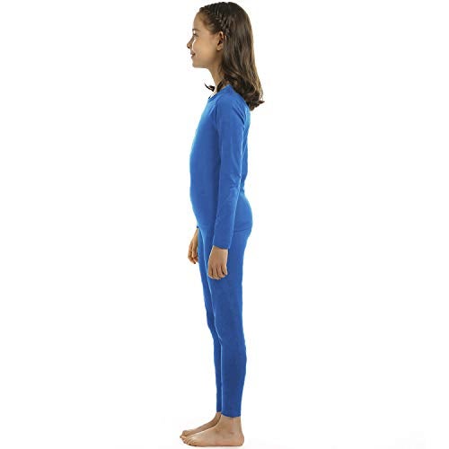 ViCherub Girl’s Thermal Underwear Set Kids Long Johns Fleece Lined Base Layer Top & Bottom Thermals for Girl Black Large - Image 3