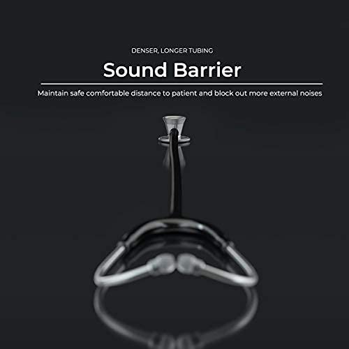 MDF Instruments ستيثوسكوب كارديوولوجي بروكارديل من MDF، إصدار محدود، لون وردي ذهبي، خفيف الوزن، تيتانيوم، للبالغين، ذو رأس مزدوج، أنبوب نمط الفهد الثلجي، رأس صدري وردي ذهبي - MDF797TSLRG - Image 4