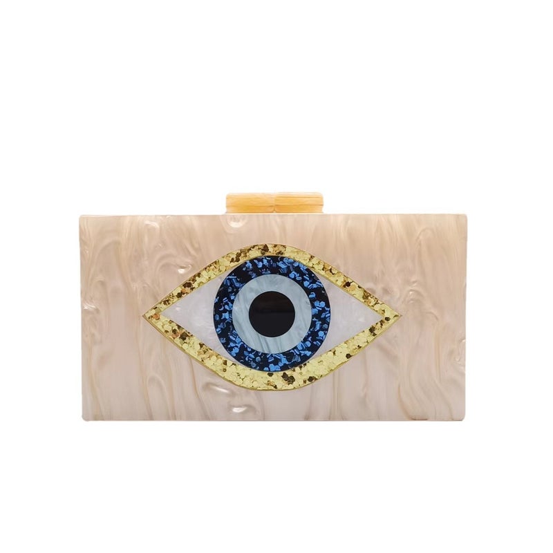 New Trendy Light Luxury Ostrich Feather Ring Evening Bag Fashion Brand Chain Shoulder Crossbody Bag - Image 1