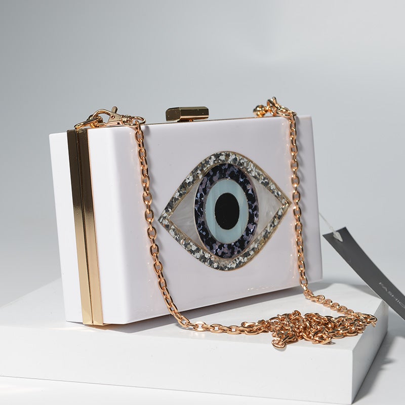 New Trendy Light Luxury Ostrich Feather Ring Evening Bag Fashion Brand Chain Shoulder Crossbody Bag - Image 3