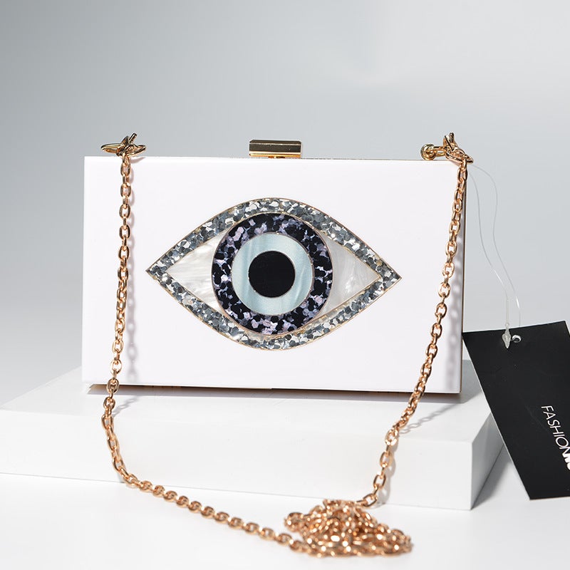 New Trendy Light Luxury Ostrich Feather Ring Evening Bag Fashion Brand Chain Shoulder Crossbody Bag - Image 2