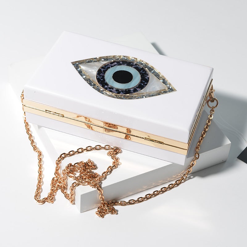 New Trendy Light Luxury Ostrich Feather Ring Evening Bag Fashion Brand Chain Shoulder Crossbody Bag - Image 4