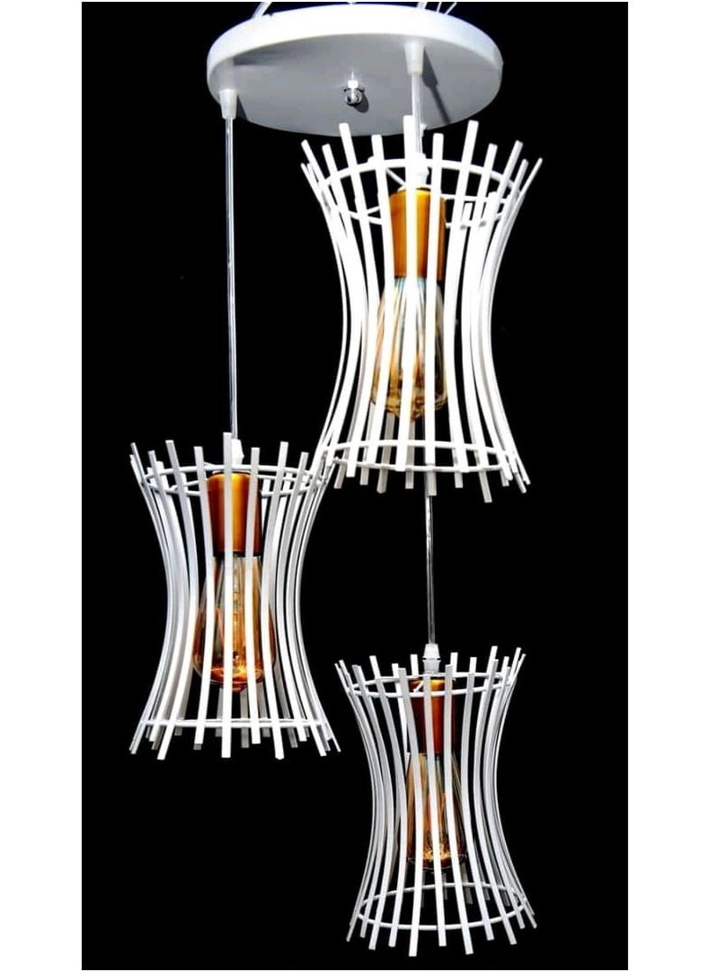 Generic White triple ceiling chandelier224 