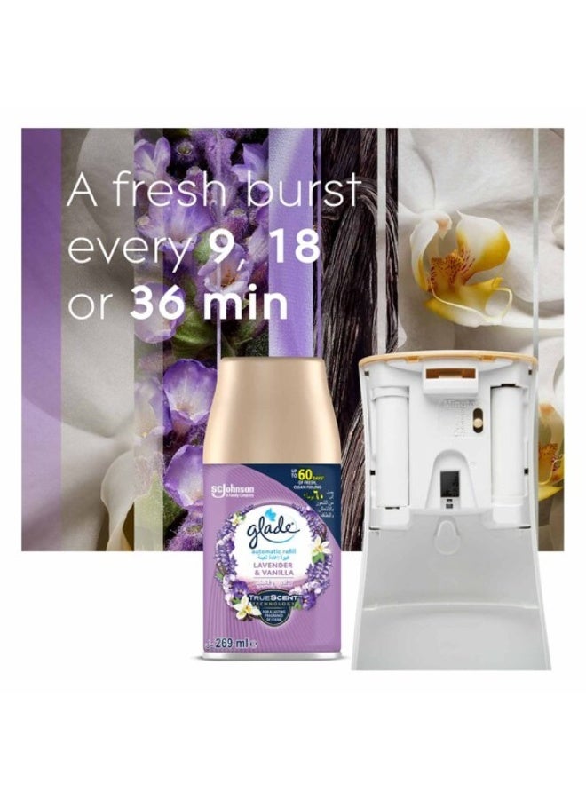 Glade Automatic Spray Holder With Lavender & Vanilla Freshener Upto 60 Days Of Automatic Freshness 269 ML - Image 4