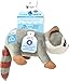 Spunky Pup Clean Earth Plush Raccoon Made from 100 Recycled Water Bottles SmallGray7261 - Image 3