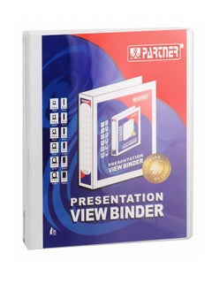 PARTNER 20-Piece Two Ring Presentation Ring Binder White 25mm Spine  - Image 2