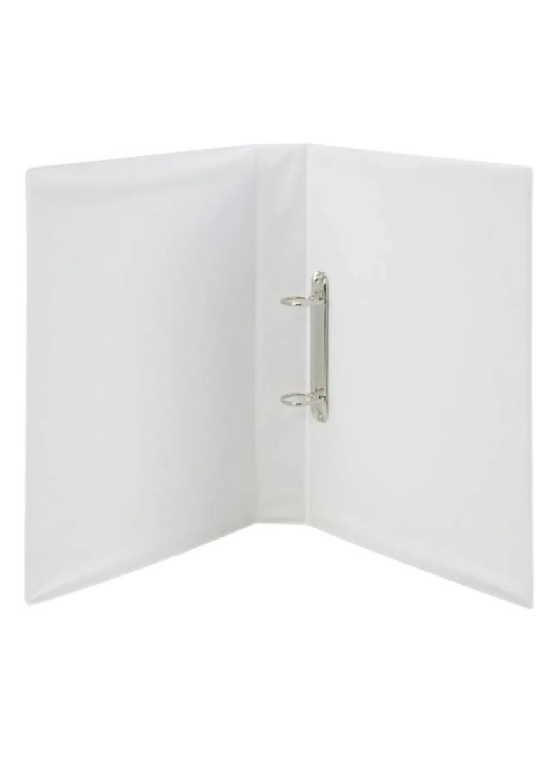 PARTNER 20-Piece Two Ring Presentation Ring Binder White 25mm Spine  - Image 3