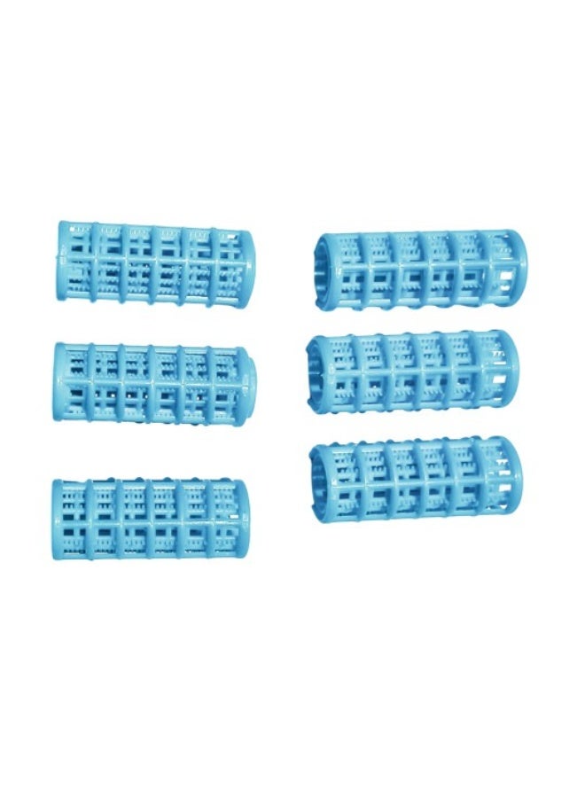 6 Piece Professional Hair Curler & Roller - Blue - Image 4