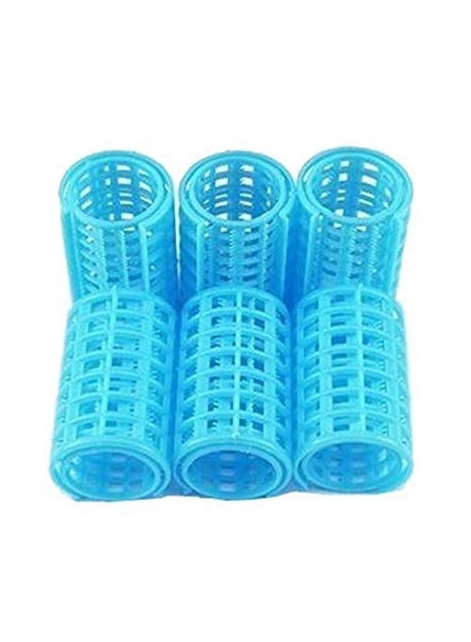 6 Piece Professional Hair Curler & Roller - Blue - Image 1