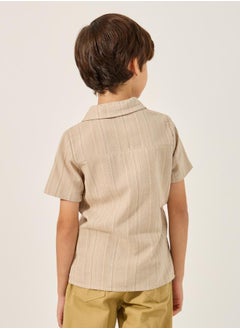 Styli Striped Short Sleeve Shirt  - Image 5