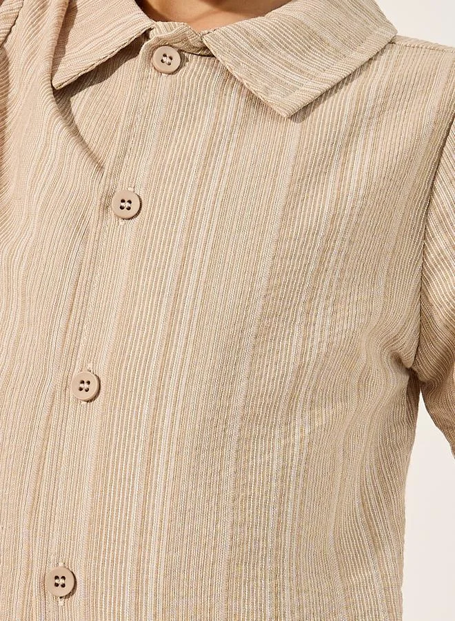 Styli Striped Short Sleeve Shirt