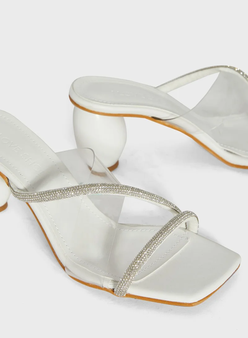 I Love Shoes Multi Strap Mid Heel Sandals