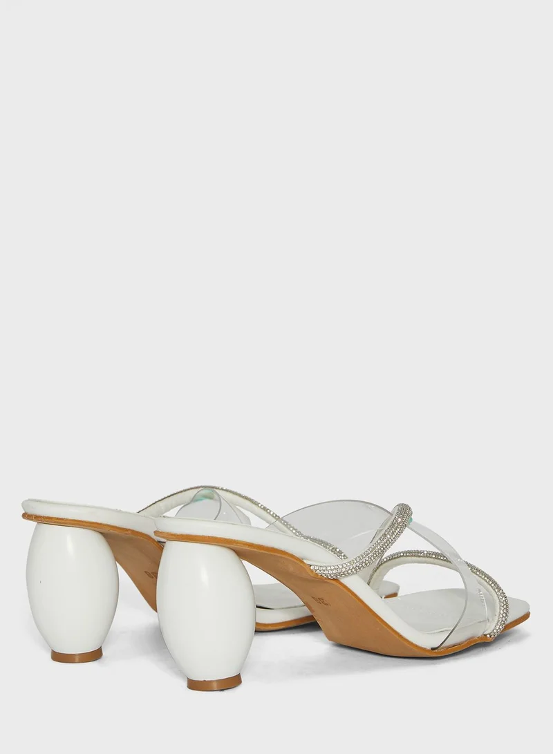 I Love Shoes Multi Strap Mid Heel Sandals