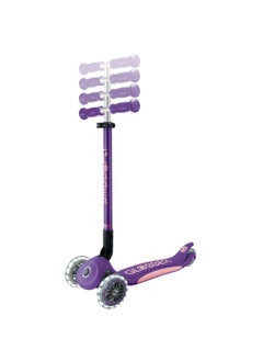 GLOBBER Globber Primo Foldable Plus Lights 3-wheel Kick Scooter Purple  - Image 3