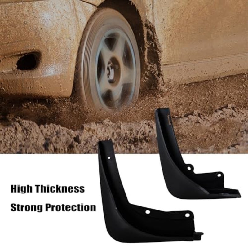 Mud Flaps Customized No-Drill Splash Guards Mudguards with Hardware Front and Rear 4pc Set - Image 5