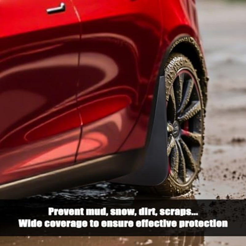Mud Flaps Customized No-Drill Splash Guards Mudguards with Hardware Front and Rear 4pc Set - Image 3