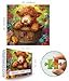 MINIWAN 500Piece Jigsaw Puzzle Cute Highland Cow with Butterfly Flower Design Unique Challenging Family Puzzle 20x20 Inches Ideal Gift for Adults Puzzle Enthusiasts - Image 4