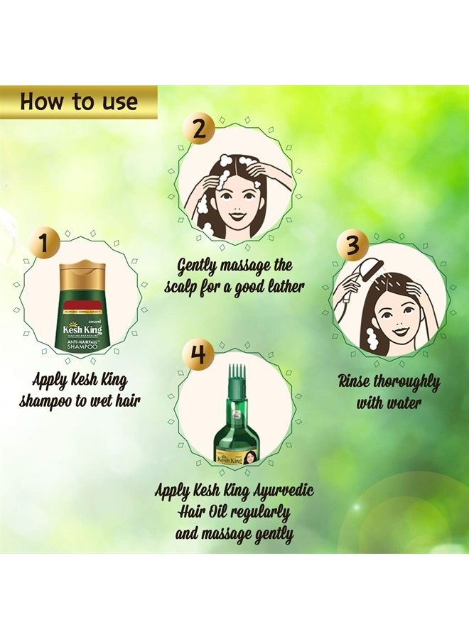 Kesh King Emami Kesh Kingh Scalp and hair medicine anti - hairfall shampoo- 340ml - Image 3