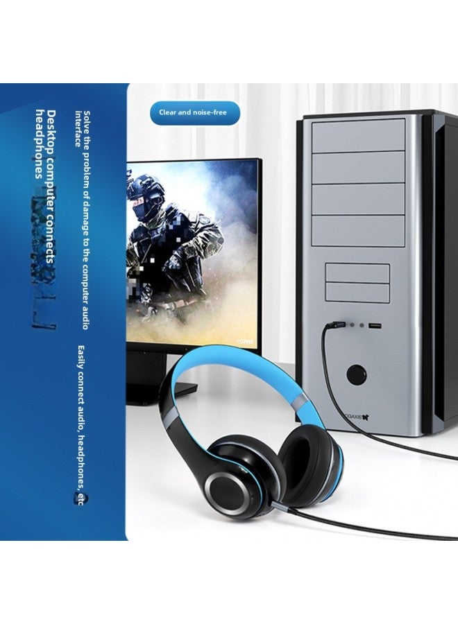 USB To 3.5mm Audio Cable Computer Connection Headset Speaker Cable Sound Card Accompaniment AUX Adapter-Colour:-Length:2m - Image 4