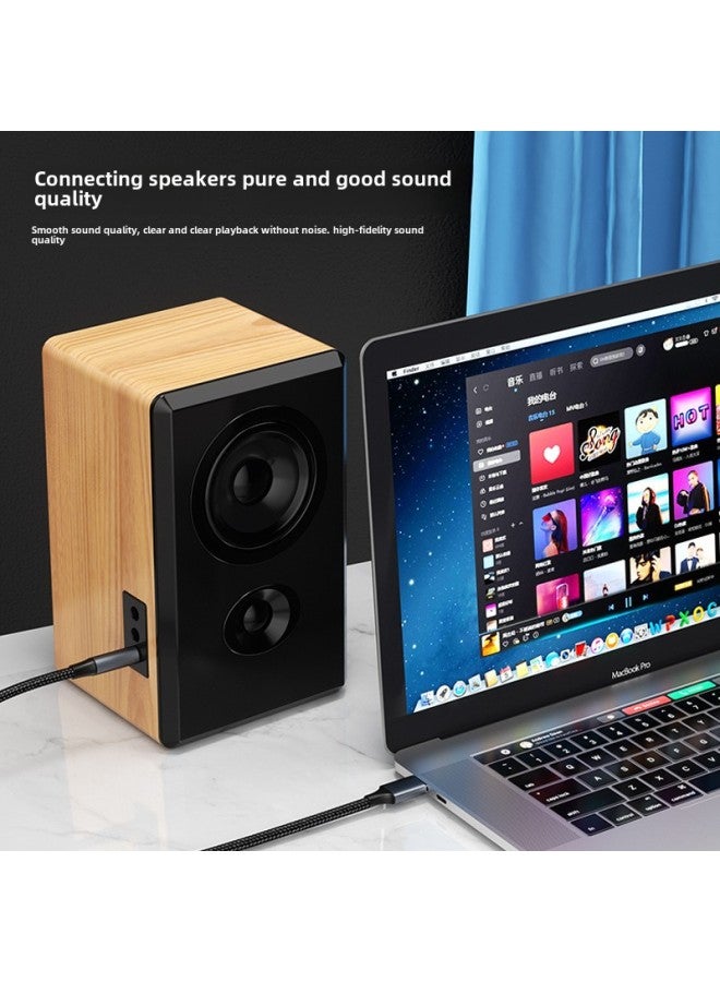USB To 3.5mm Audio Cable Computer Connection Headset Speaker Cable Sound Card Accompaniment AUX Adapter-Colour:-Length:2m - Image 3