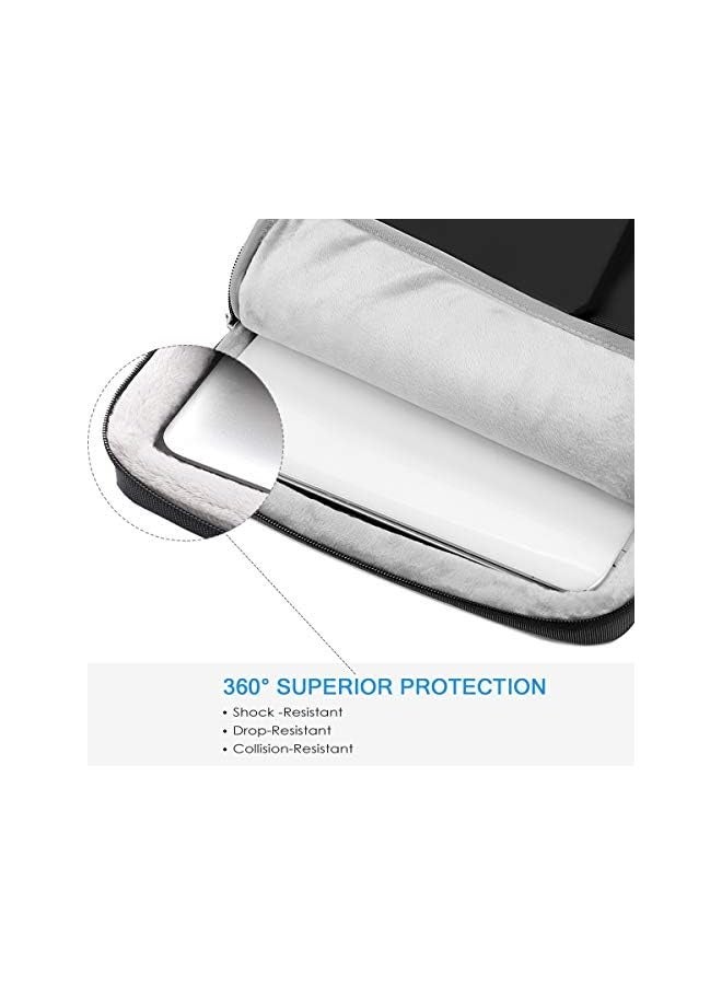 Lacdo 15.6" 360° Protective Laptop Shoulder Bag Sleeve Case for 15.6" Dell Inspiron 15 3000 / HP Pavilion Gaming、Envy、15-dy/Lenovo ThinkPad E15、Ideapad、Legion/ASUS ROG Strix G/Acer Computer,Black  - Image 3