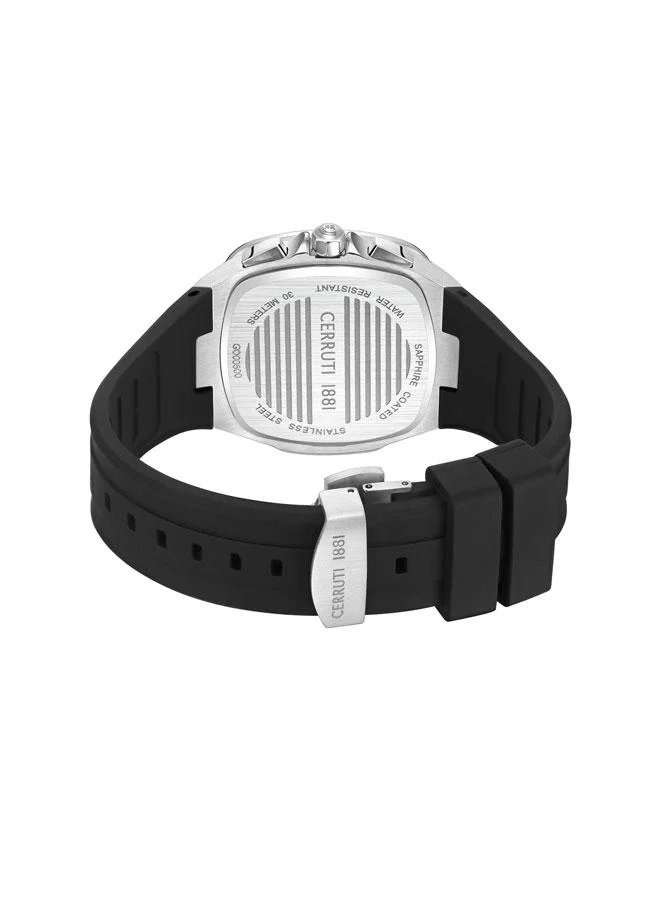 CERRUTI 1881  Cerruti 1881 Gents Stainless Steel Black Matt Dial Watch for Men | Best Price UAE