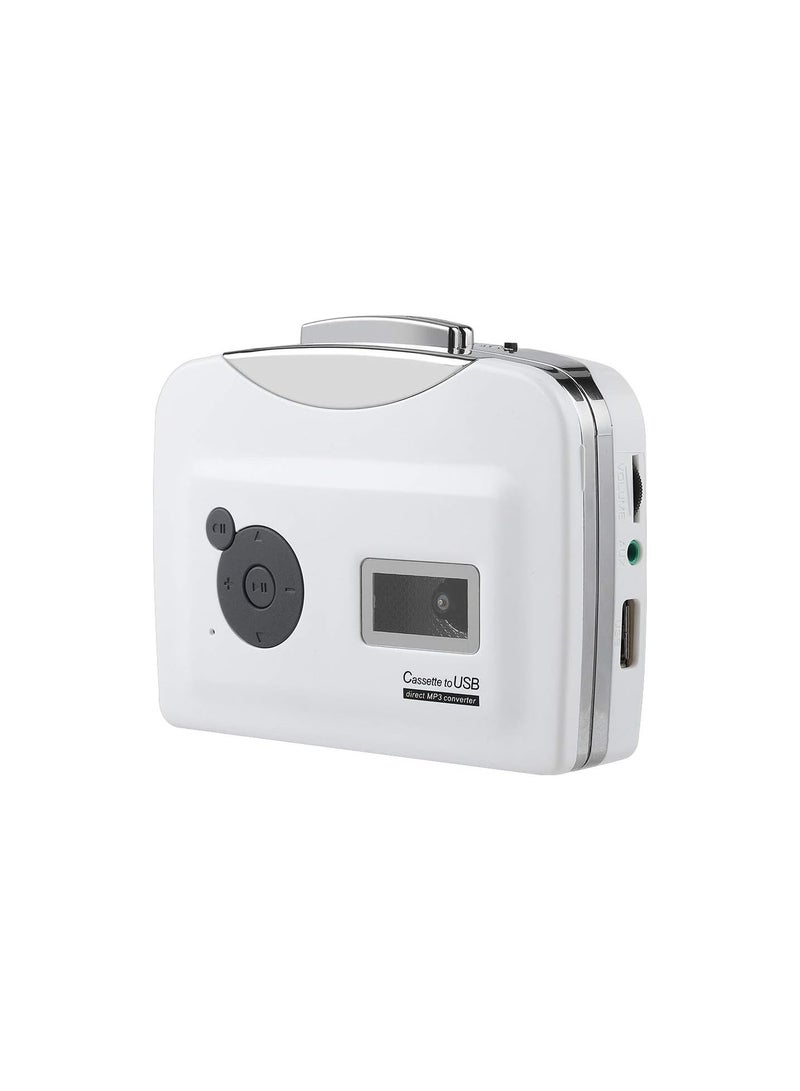 GGOOT Portable Cassette Tape to MP3 Converter, USB Flash Drive Audio Music Player, Converter Tape to USB Flash in MP3 Format, No Computer Required - Image 1