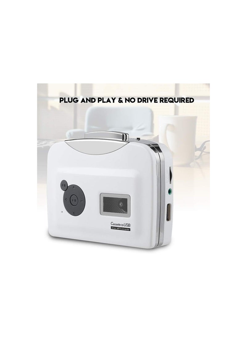 GGOOT Portable Cassette Tape to MP3 Converter, USB Flash Drive Audio Music Player, Converter Tape to USB Flash in MP3 Format, No Computer Required - Image 3