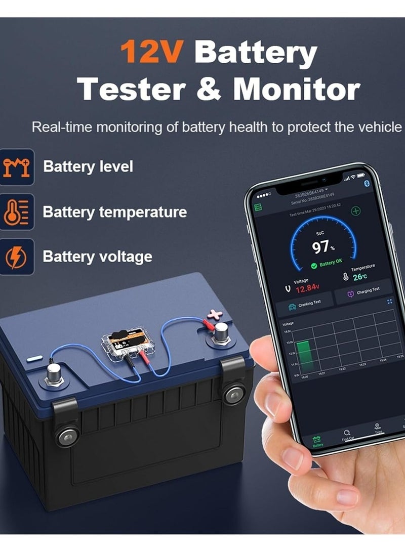 Ancel BM200 12V Battery Monitor Wireless Bluetooth Car Battery Health APP Monitoring Battery Tester Tools For Android IOS - Image 4