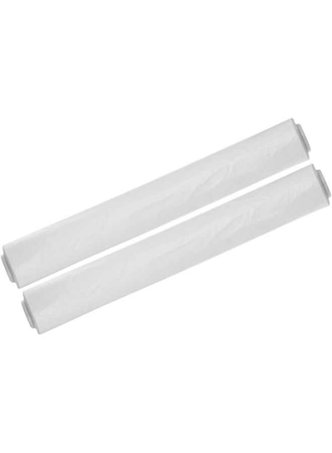Zalcoon Jumbo Sufra Roll | Table Cover Sheet | Bio-Degradable HDPE Table Cover |100 X 130CM 50 SHEETS, 69CM X 4 & 8 Kgs (White) - Image 2