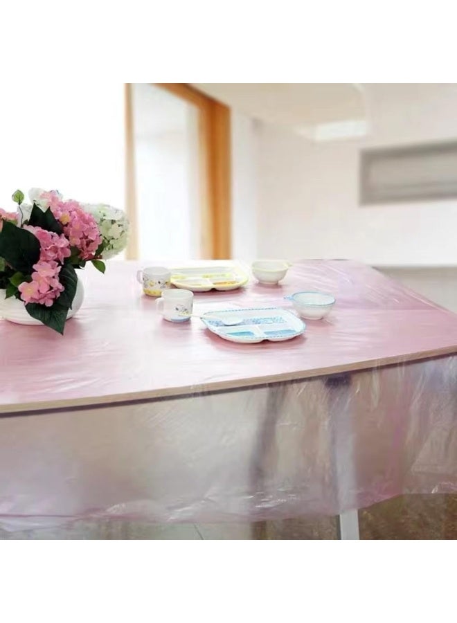 Zalcoon Jumbo Sufra Roll | Table Cover Sheet | Bio-Degradable HDPE Table Cover |100 X 130CM 50 SHEETS, 69CM X 4 & 8 Kgs (White) - Image 3