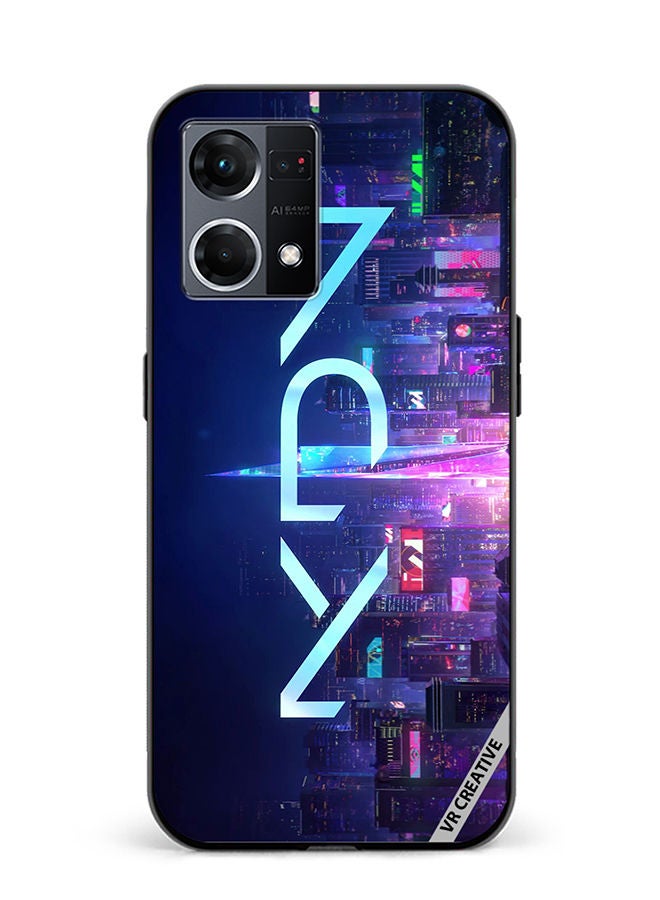 VR CREATIVE Protective Case Cover For Oppo Reno8 4G Kda-League-Of legends Design Multicolour - Image 1