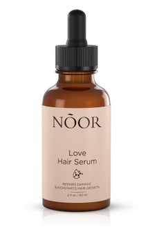 Noor NOOR HAIR Growth Serum From African Olives, for Women and Hair Loss Treatment for Frizzy and Damaged, For Thicker and Healthier- Natural Vitamins Argan Oil  - Image 1
