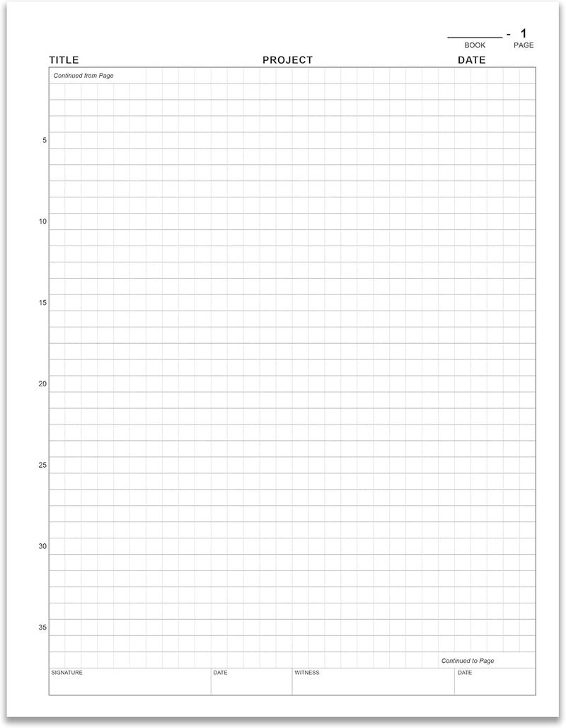 BookFactory Carbonless Chemistry Lab Notebook - 75 Sets of Pages (8.5'' X 11'') (Duplicator) - Scientific Grid Pages, Durable Translucent Cover, Wire-O Binding (Made in USA) - Image 5