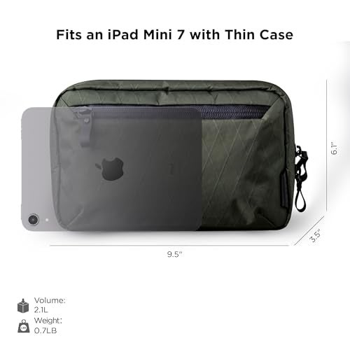 ALPAKA Elements Tech Case - Travel Organizer Pouch for Electronics, Cables, EDC with Weatherproof Fabrics, YKK Zippers (Dark Green VX21) - Image 2