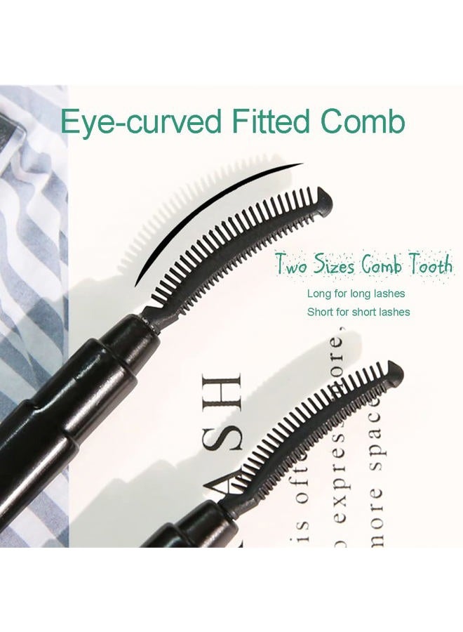 BYVUTE Eyelash Comb, Lashes Brush Separator Mascara Brush Eyelashes Definer Lash Separating Cosmetic Tool Silicone Comb, With Dust Cover, 3 Pcs, Black (3 Black) - Image 4