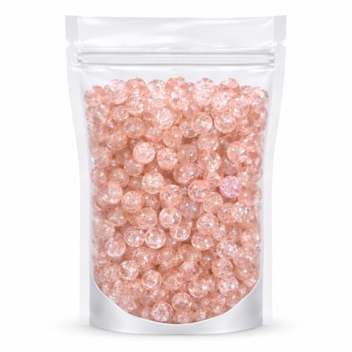 Ambitieux 650+ Pcs Crackle Glass Beads for Jewelry Making | 8mm Assorted Color Round Glass Beads for Bracelet, Necklace, Anklet & DIY Craft | Bulk Bead Kit for Selling & Handmade Business (Ivory) - Image 1