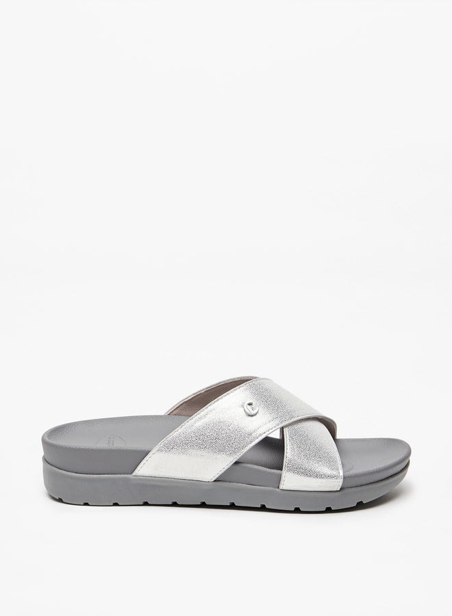 Le Confort Women's Cross Strap Slip-On Flatform Sandals  - Image 3