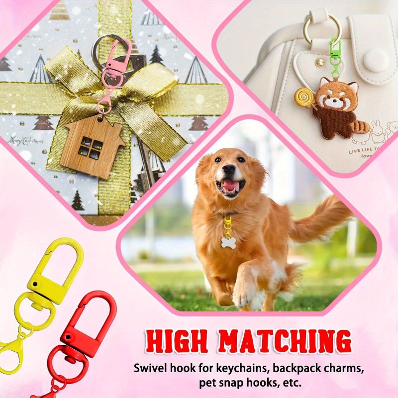 13Pcs Multicolor Heavy Duty Lobster Clasp Swivel Hook Safety Buckle For Keychains Jewelry Making Bag Decoration - Image 3