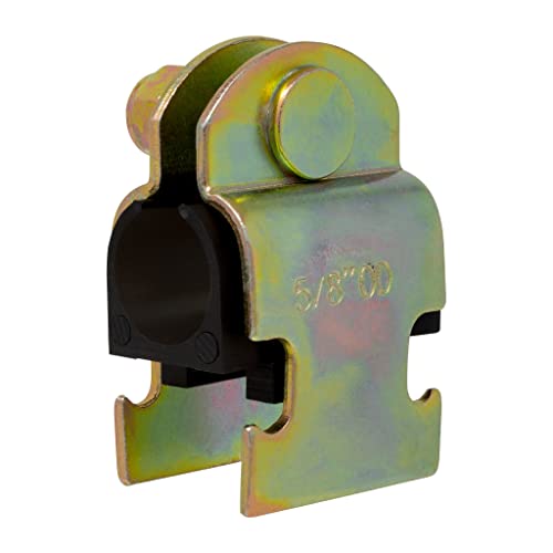 Metpure Rubber Cushion Strut Clamp 1/2" NOM (5/8" OD) for Mounting Copper Piping, PEX Pipe, CVPC Tubing to Strut Channels [5 Pack] - Image 4