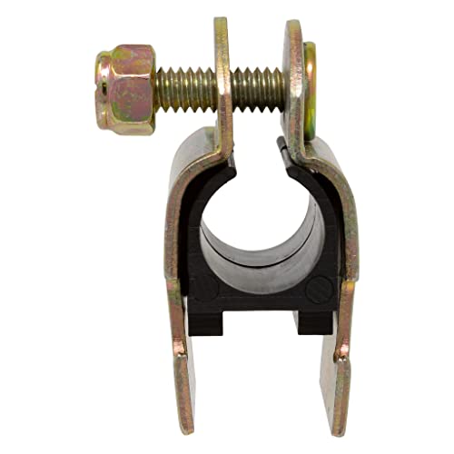Metpure Rubber Cushion Strut Clamp 1/2" NOM (5/8" OD) for Mounting Copper Piping, PEX Pipe, CVPC Tubing to Strut Channels [5 Pack] - Image 3