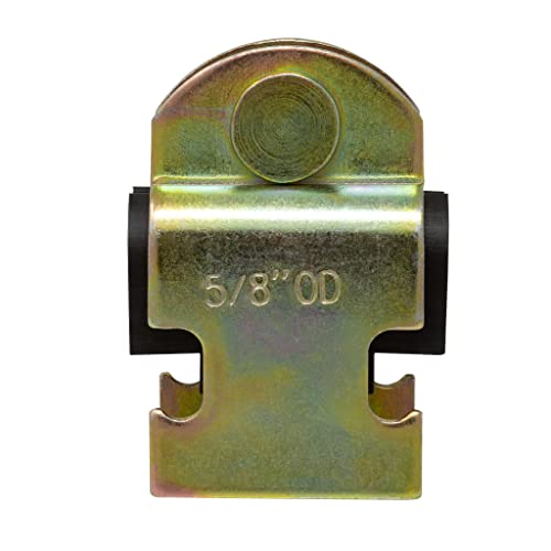 Metpure Rubber Cushion Strut Clamp 1/2" NOM (5/8" OD) for Mounting Copper Piping, PEX Pipe, CVPC Tubing to Strut Channels [5 Pack] - Image 5