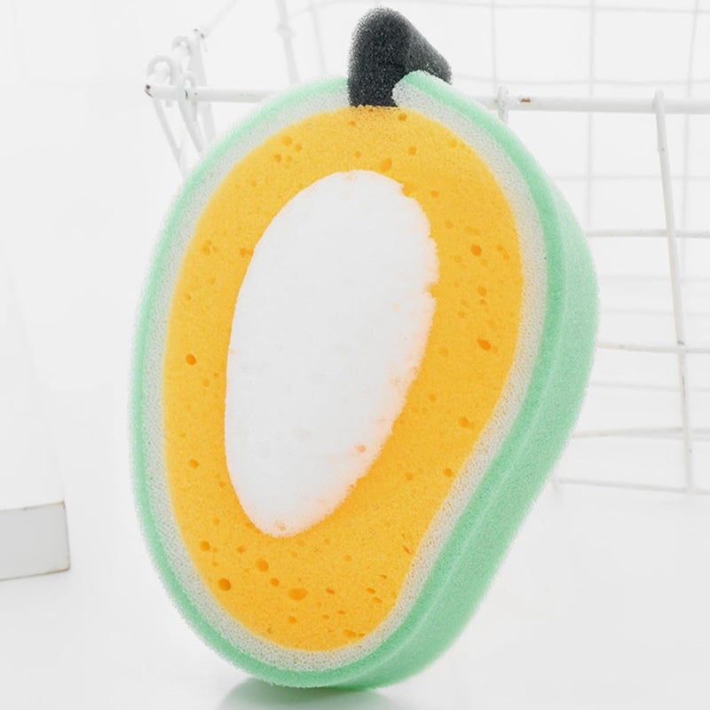 6Pcs Thickened Fruit Shaped Bath Sponges Soft Exfoliating Body Wash Set for Adults - Image 3