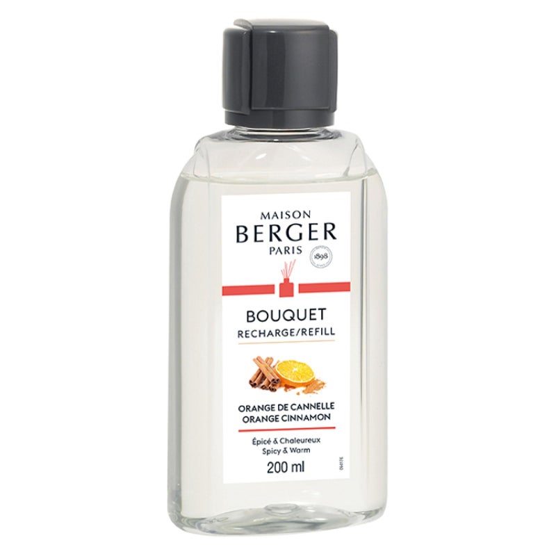 MAISON BERGER 200ml/6.76 fl. oz. Orange Cinnamon Reed Diffuser Refill, Clear - Image 5