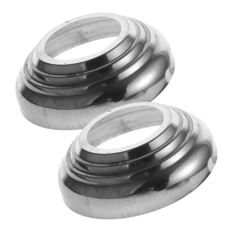 2 Pcs Stainless Steel Garden Gazing Globe Stand Weather Resistant Easy Install - Image 2