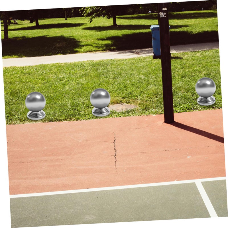 2 Pcs Stainless Steel Garden Gazing Globe Stand Weather Resistant Easy Install - Image 5