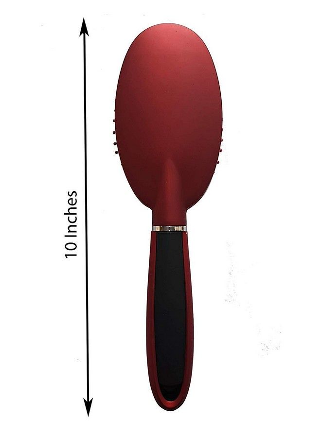 Foreign Holics Velvet Touch Soft Bristle Paddle Round Shape Hair Brush 10 Inches For Men And Women (Multicolored) - Image 5