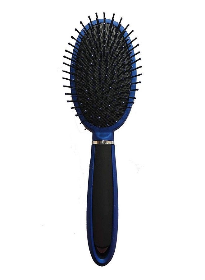 Foreign Holics Velvet Touch Soft Bristle Paddle Round Shape Hair Brush 10 Inches For Men And Women (Multicolored) - Image 2