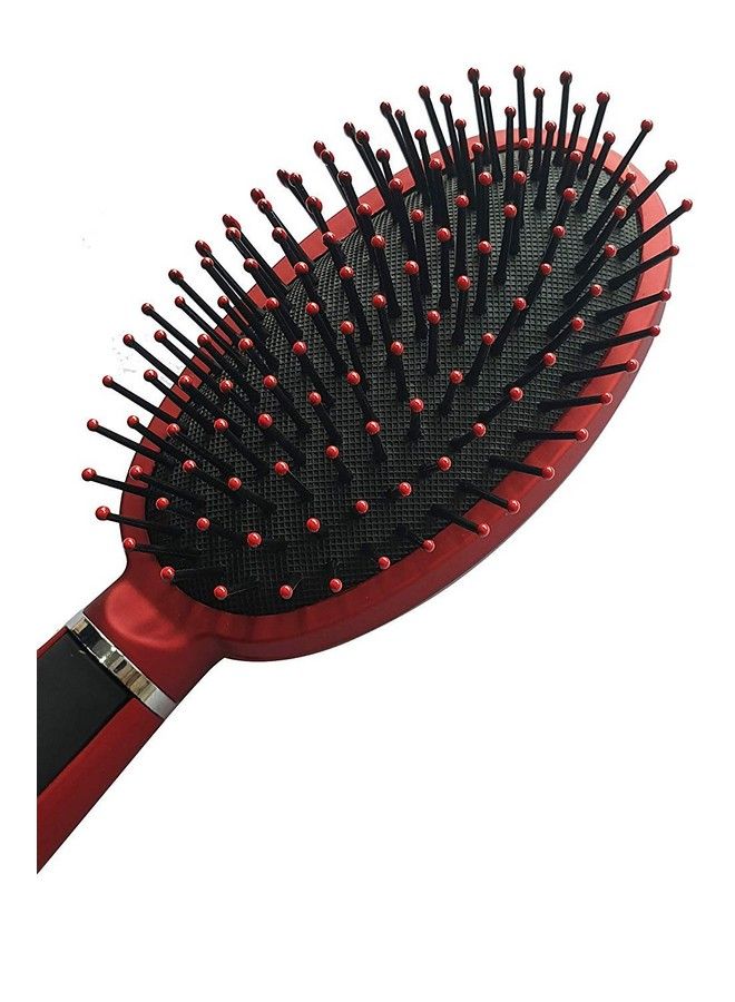 Foreign Holics Velvet Touch Soft Bristle Paddle Round Shape Hair Brush 10 Inches For Men And Women (Multicolored) - Image 3
