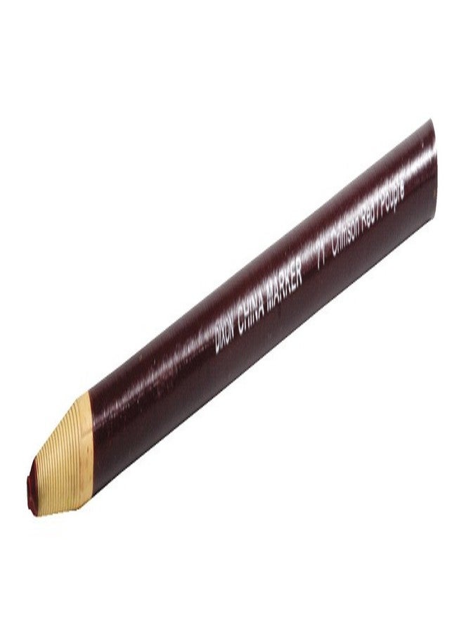 Dixon Phano China Markers, Crimson Red, Pack of 12 - Image 1